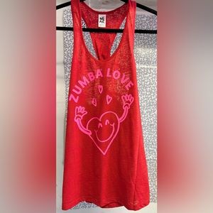 Talla M rojo y opscura original de Zumba